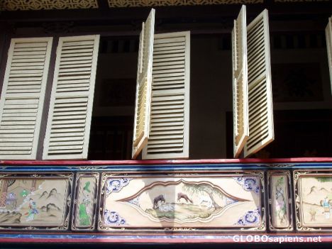 Postcard Inside a Pernakan House