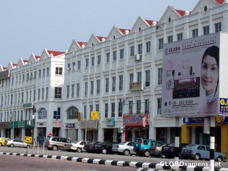 Postcard New housing built on reclaimed land