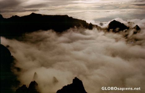 Postcard Malaysia, Borneo, Sabah, Kinabalu 4.101 m