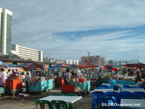 Postcard Food Stall
