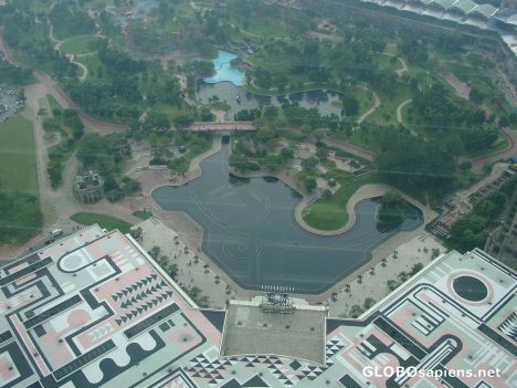 Postcard KLCC - View from Skybridge at 41st Floor