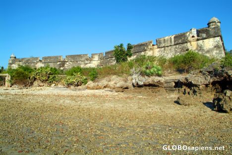 Postcard Ibo - eastern face of the main fort