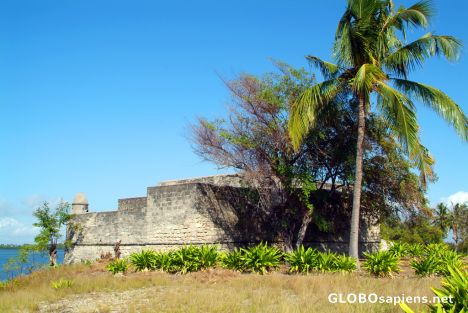 Postcard Ibo - the small fort, just outside the town