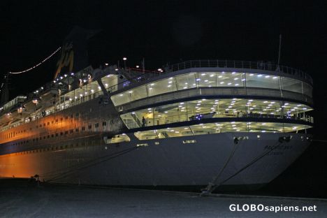 Postcard Noumea: Pacific Sky docked at Noumea Harbor