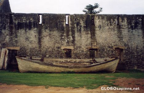 Postcard Old Whaling boat