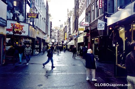 Postcard Kalverstraat Shopping
