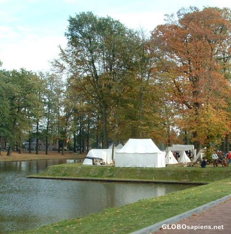 Postcard camp site along the 