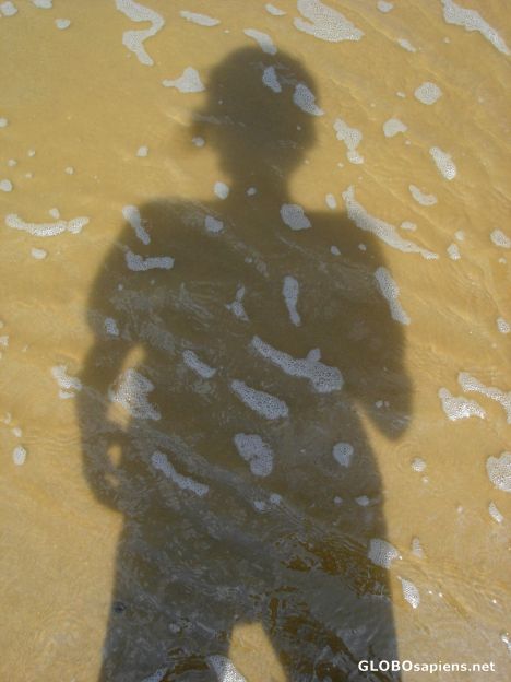 Postcard Shadow man 1