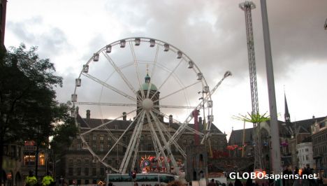 Postcard Dam Square - Carnival