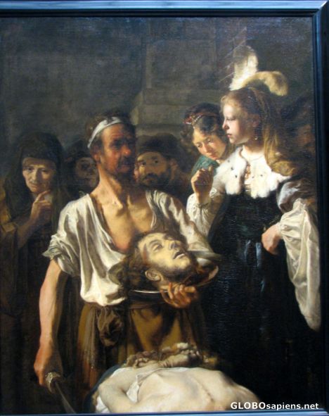 Postcard Rijksmuseum - Salome and St. John the Baptist