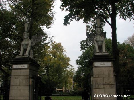 Postcard Wertheim Park