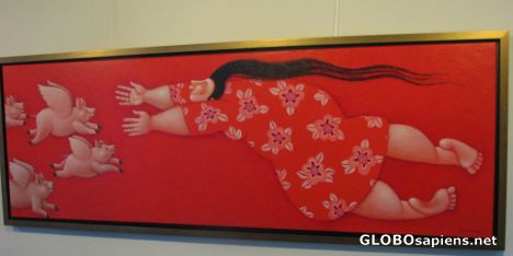 Postcard Art at the Pulitzer Hotel