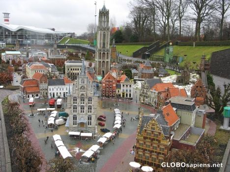 Postcard delft's model