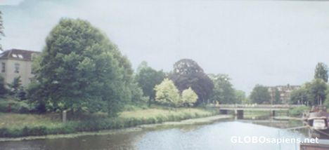 Postcard Canals in city center, Zwolle