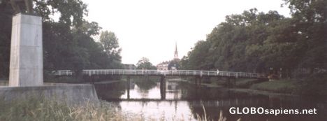 Postcard Bridge over the Almelose Kanaal, Zwolle