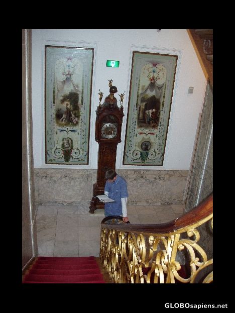 Postcard stairwell