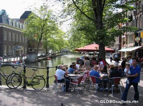 Postcard Amsterdam Terrace