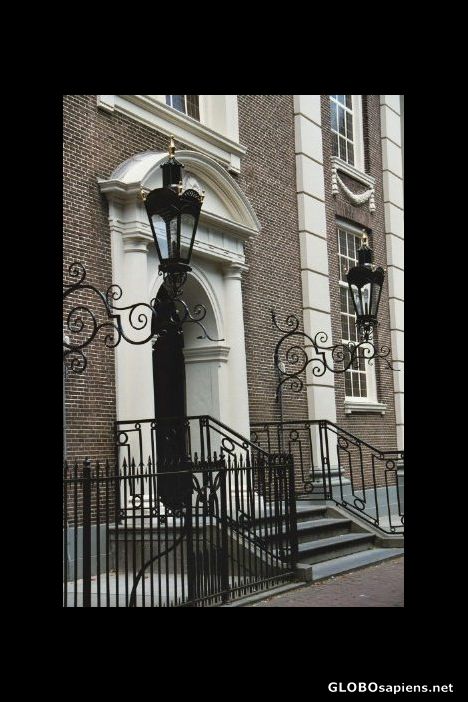Postcard Entrance to the church