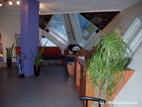 Postcard Interior of a cube house