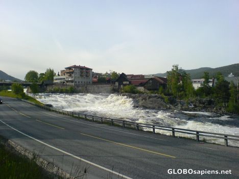 Postcard Waterfall in Kongsberg