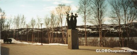 Postcard Outside the museum
