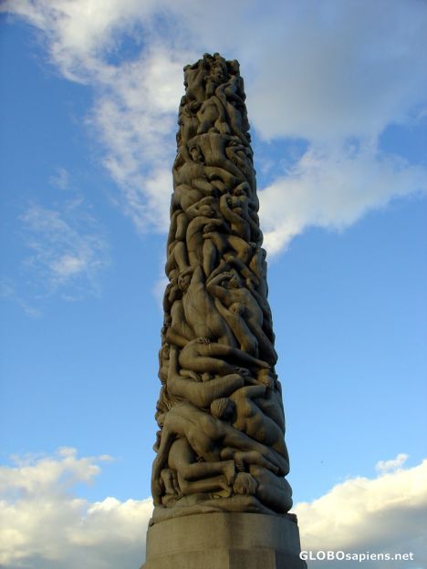 Postcard the Vigeland's Monolith