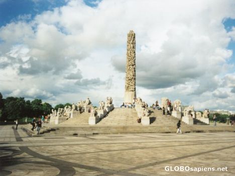 Postcard The Monolith, Vigeland Park
