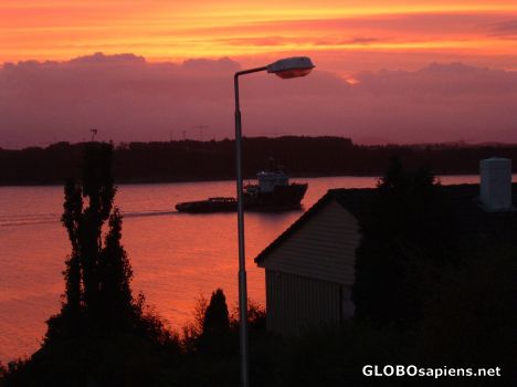 Postcard Sunset from my house