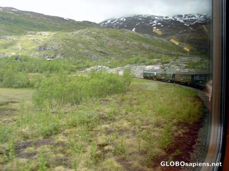 Postcard Myradal to Flam by ancient train