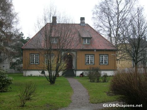 Postcard Porsgrunn Museum