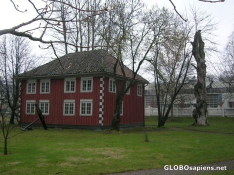 Postcard Porsgrunn Museum