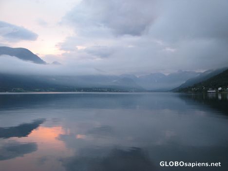 Postcard Åndalsnes bay sunset
