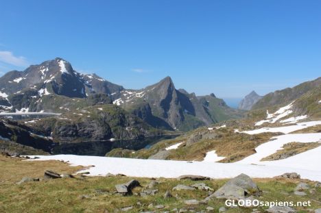 Postcard Hiking in Muskenesøya in Lofoten
