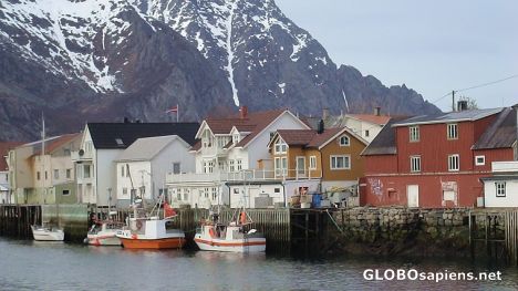 Henningsvaer fishing port