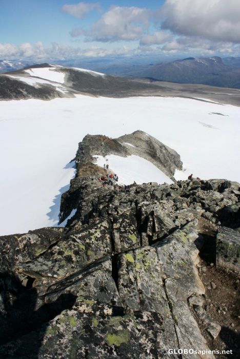 Postcard The last steep edge