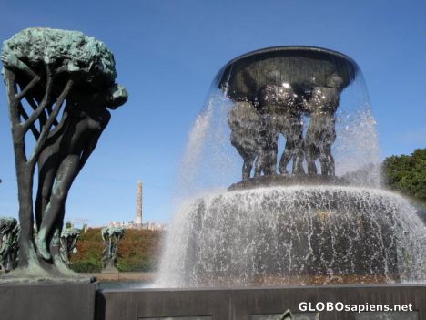 Postcard Fountain in The Vigeland Park