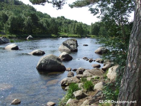 Postcard river walk near stavanger