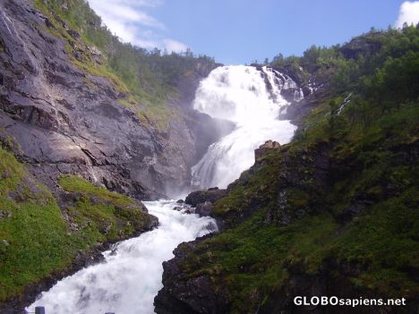 Postcard Flam Rjoandefossen