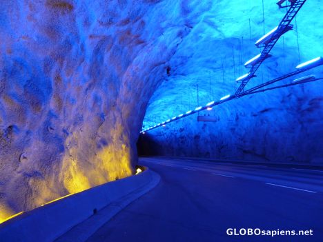 Postcard The longest tunnel in the world