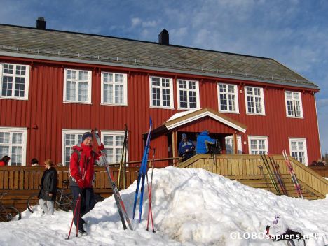 Postcard Ronningen hut - you can take a rest here