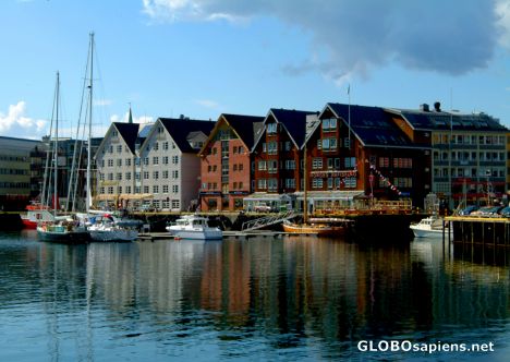 Postcard Tromsø - a wooden centre