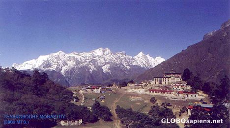 Postcard Thyangboche Monastary, nepal