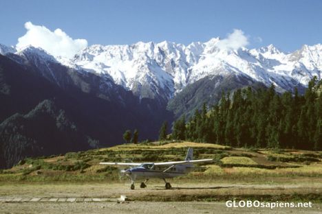 Postcard Simikot airport