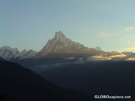 Postcard The Machhapuchhre mountain