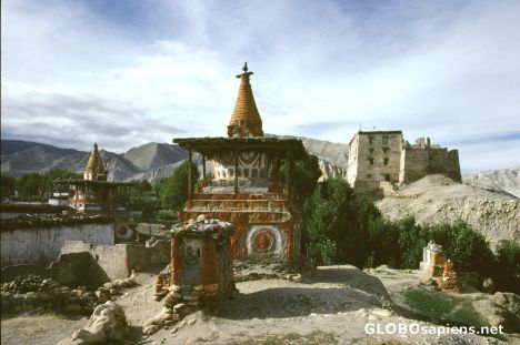 Postcard Tsarang village