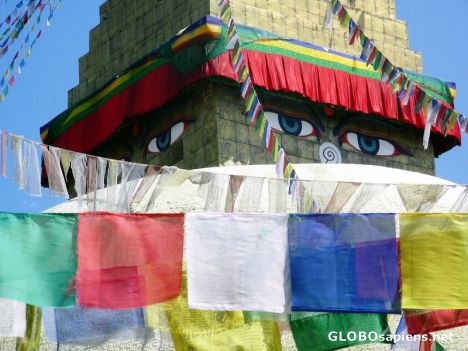 Postcard Boudnath Stupa