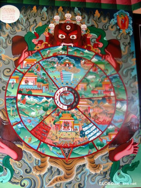 Postcard Wheel of life