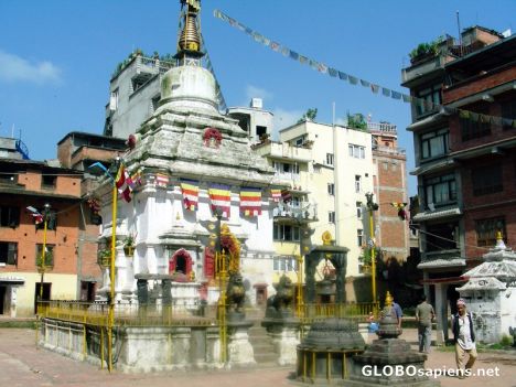 Postcard Kirtipur Stupa