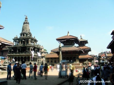 Postcard Patan durbar Square 1