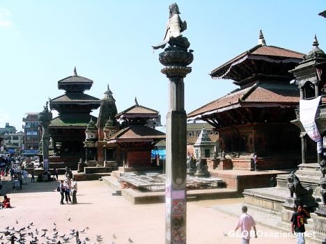 Postcard Durbar Square (North side)